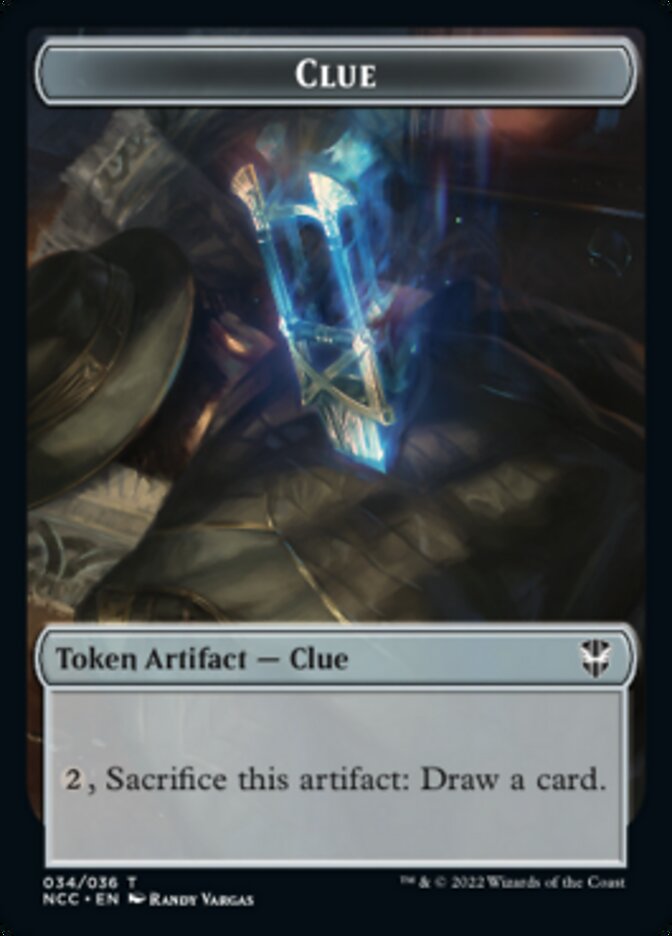 Tentacle // Clue Double-sided Token [Streets of New Capenna Commander Tokens] - Destination Retro