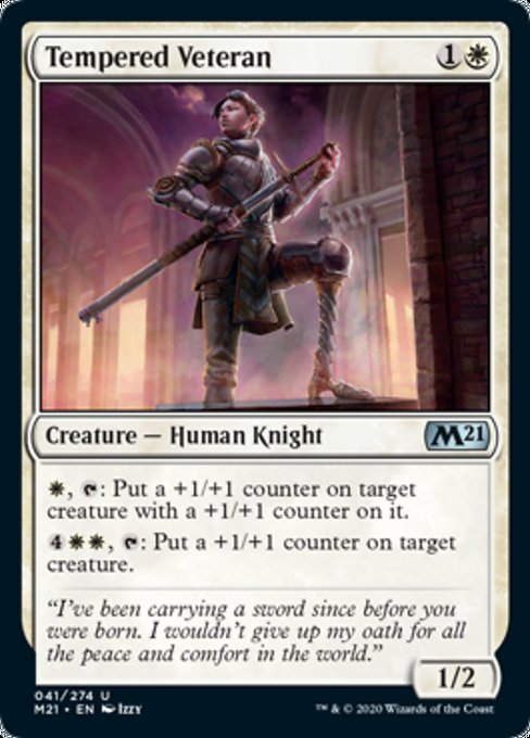 Tempered Veteran [Core Set 2021] - Destination Retro