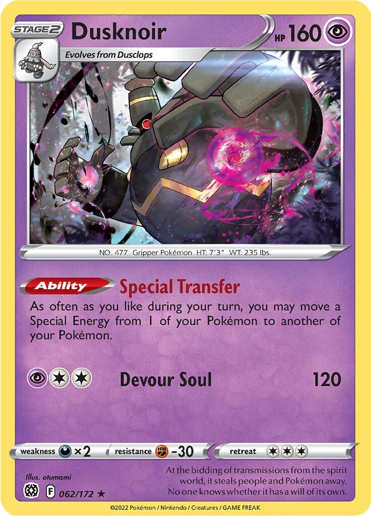 Dusknoir (062/172) [Sword & Shield: Brilliant Stars] - Destination Retro