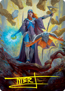 Kasmina, Enigma Sage Art Card (Gold-Stamped Signature) [Strixhaven: School of Mages Art Series] - Destination Retro
