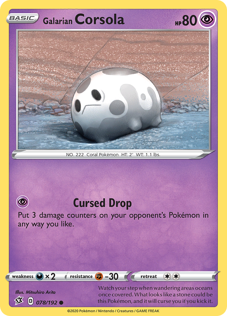 Galarian Corsola (78/192) [Sword & Shield: Rebel Clash] - Destination Retro