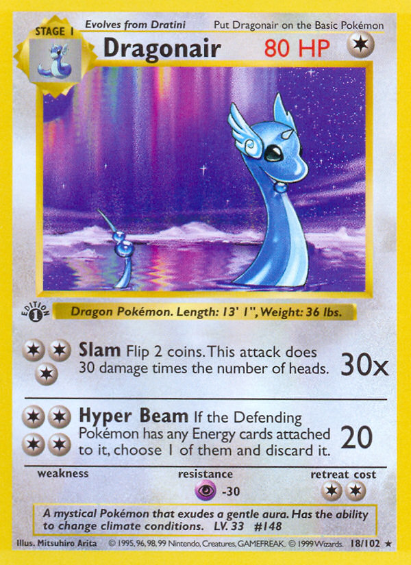 Dragonair (18/102) [Base Set 1st Edition] - Destination Retro