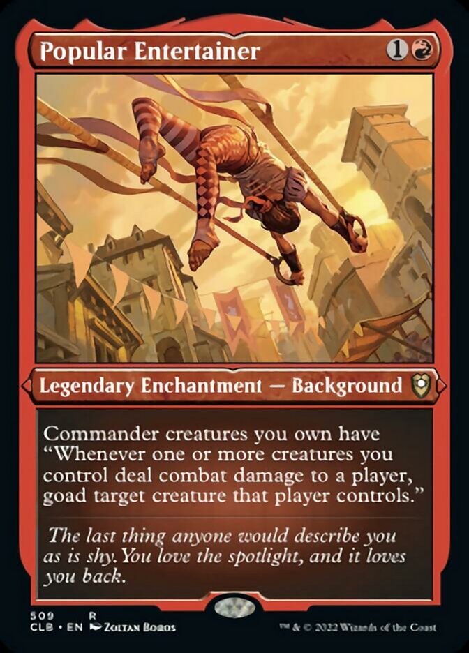 Popular Entertainer (Foil Etched) [Commander Legends: Battle for Baldur's Gate] - Destination Retro