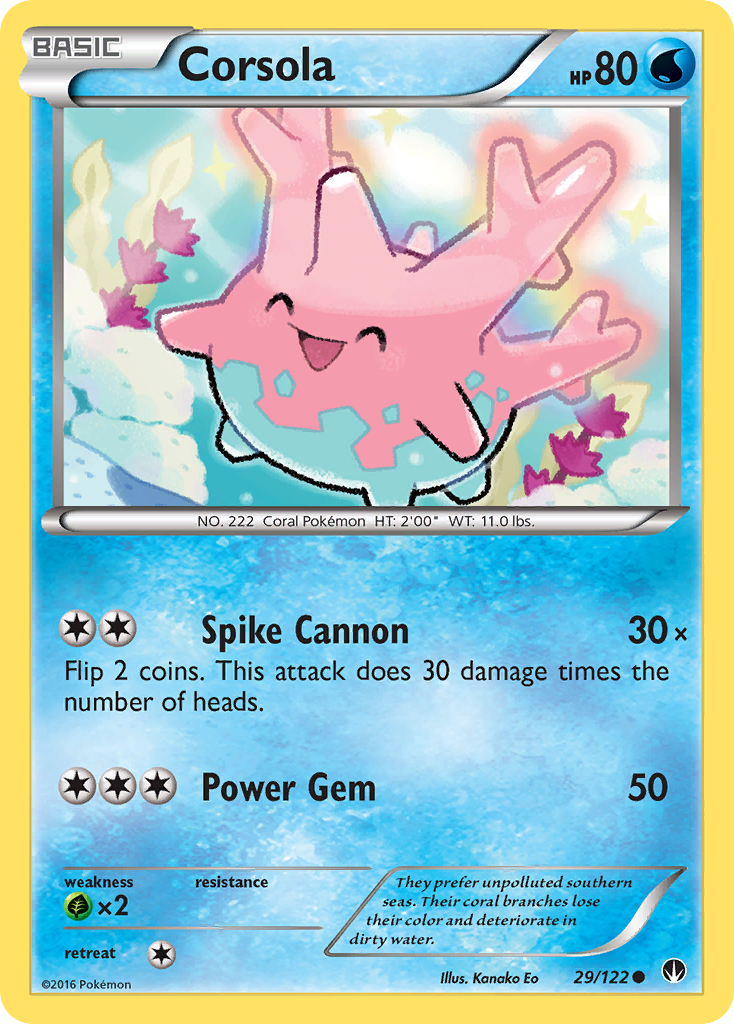 Corsola (29/122) [XY: BREAKpoint] - Destination Retro