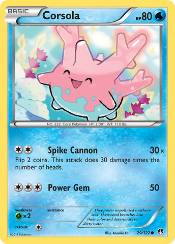 Corsola (29/122) [XY: BREAKpoint] - Destination Retro