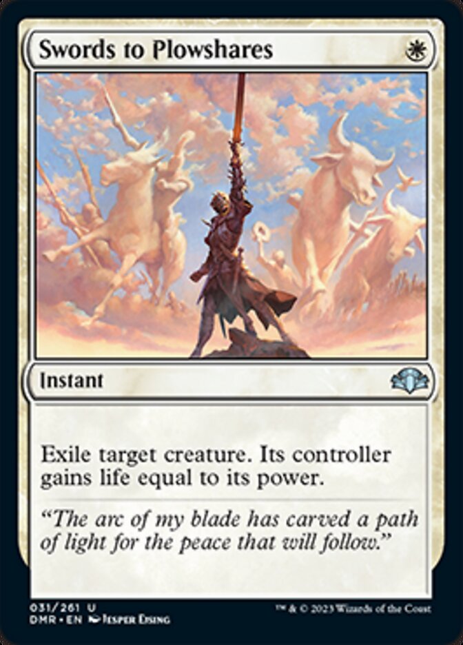 Swords to Plowshares [Dominaria Remastered] - Destination Retro