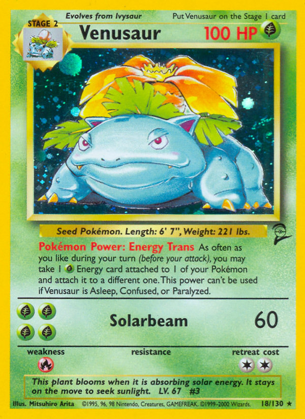 Venusaur (18/130) [Base Set 2] - Destination Retro