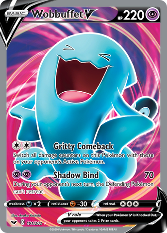 Wobbuffet V (191/202) [Sword & Shield: Base Set] - Destination Retro