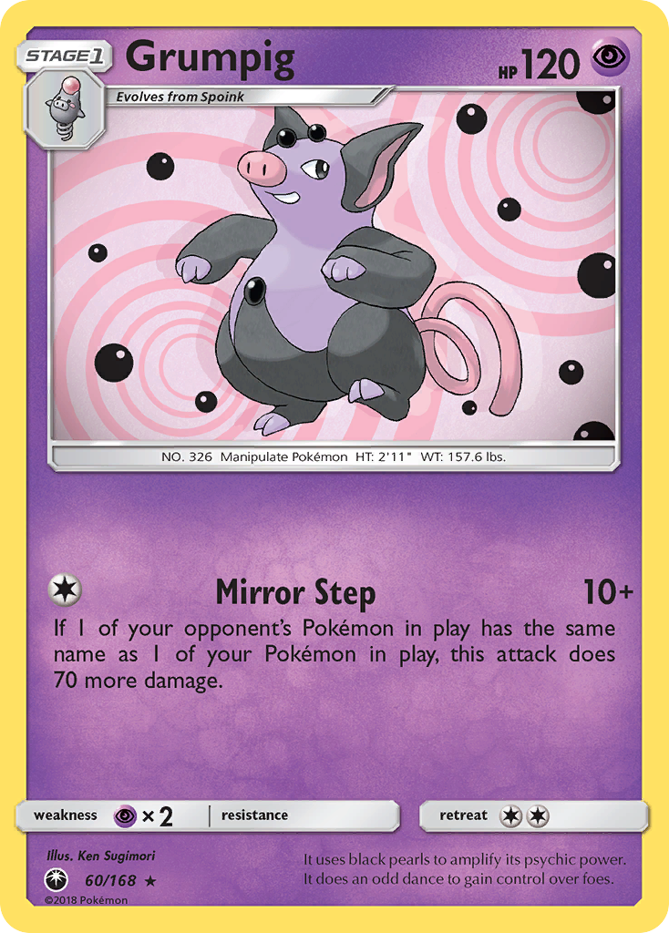 Grumpig (60/168) [Sun & Moon: Celestial Storm] - Destination Retro