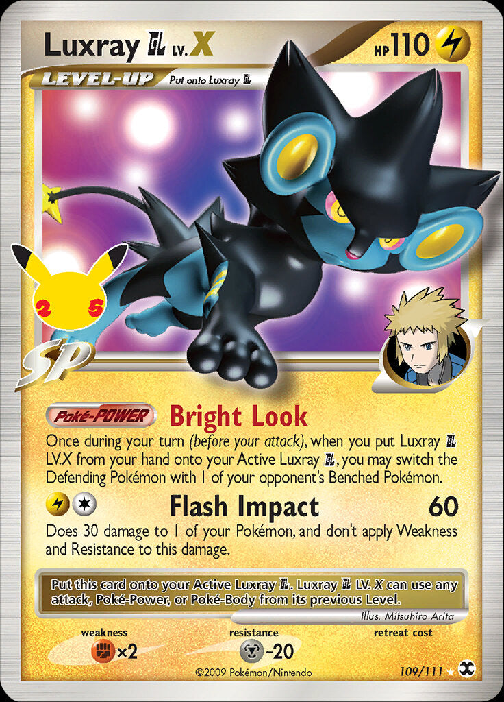 Luxray GL LV.X (109/111) [Celebrations: 25th Anniversary - Classic Collection] - Destination Retro