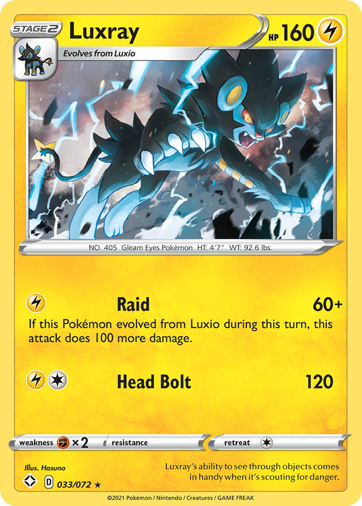 Luxray (33/72) [Sword & Shield: Shining Fates] - Destination Retro