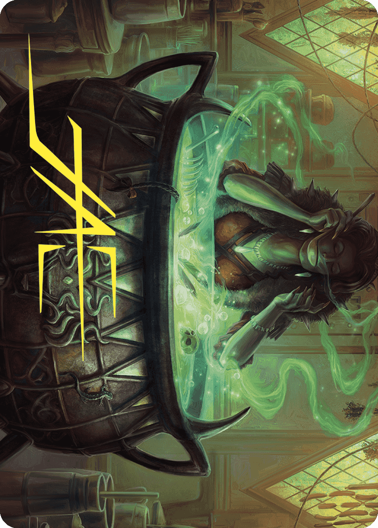 Agatha's Soul Cauldron Art Card (Gold-Stamped Signature) [Wilds of Eldraine Art Series] - Destination Retro