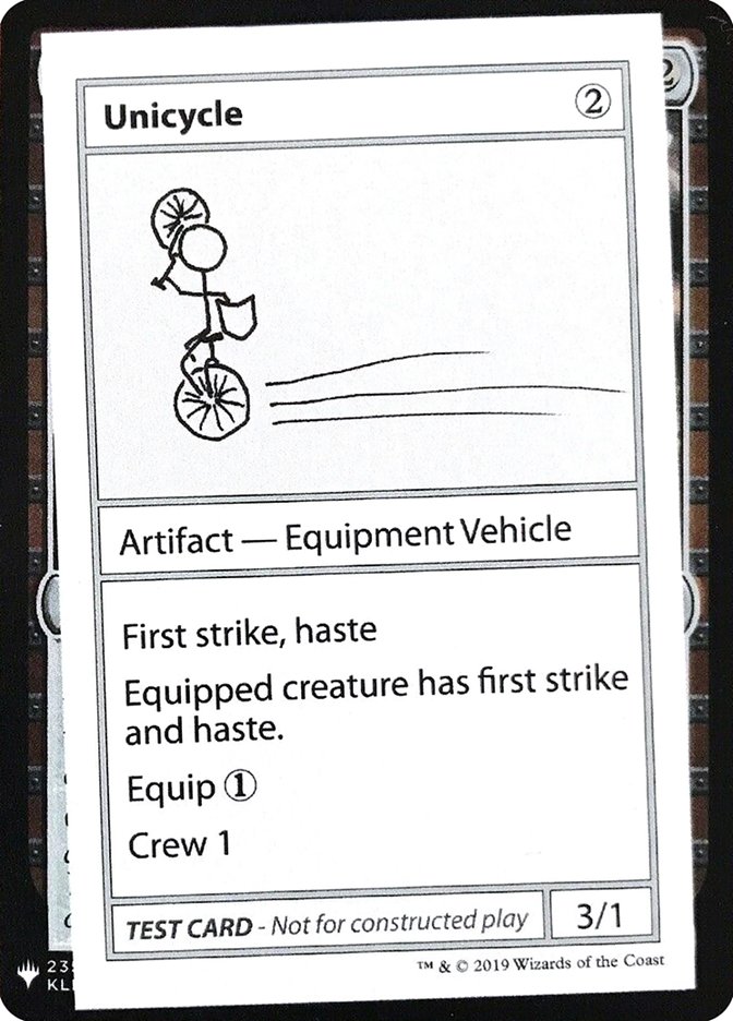 Unicycle [Mystery Booster Playtest Cards] - Destination Retro