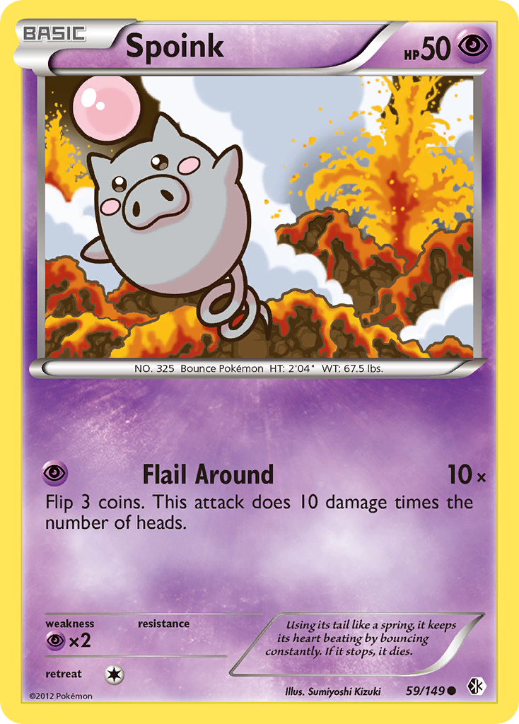 Spoink (59/149) [Black & White: Boundaries Crossed] - Destination Retro