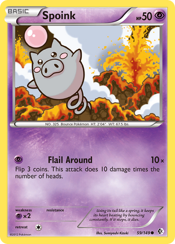 Spoink (59/149) [Black & White: Boundaries Crossed] - Destination Retro
