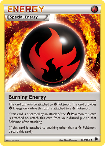Burning Energy (151/162) [XY: BREAKthrough] - Destination Retro