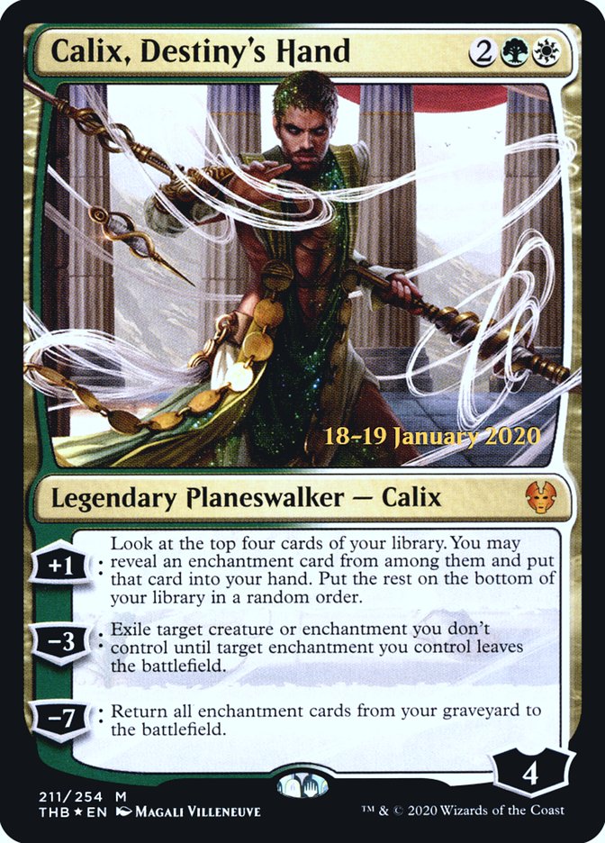 Calix, Destiny's Hand [Theros Beyond Death Prerelease Promos] - Destination Retro