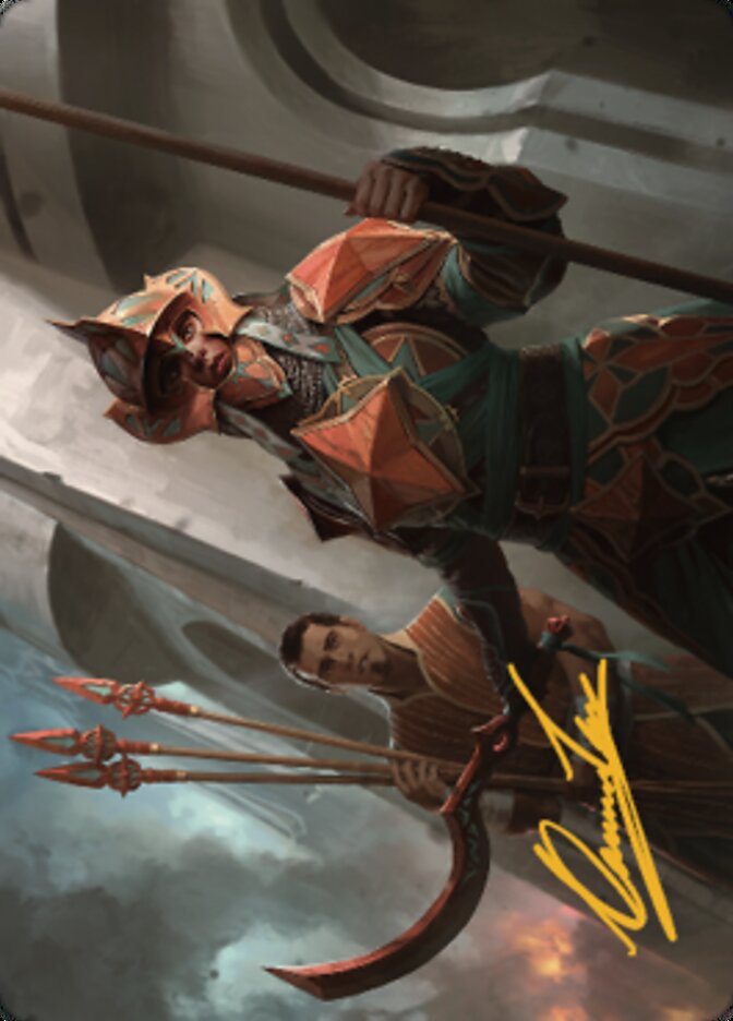 Siege Veteran Art Card (Gold-Stamped Signature) [The Brothers' War Art Series] - Destination Retro