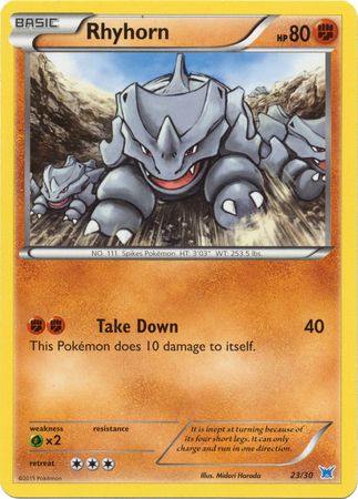 Rhyhorn (23/30) [XY: Trainer Kit - Latias & Latios] - Destination Retro