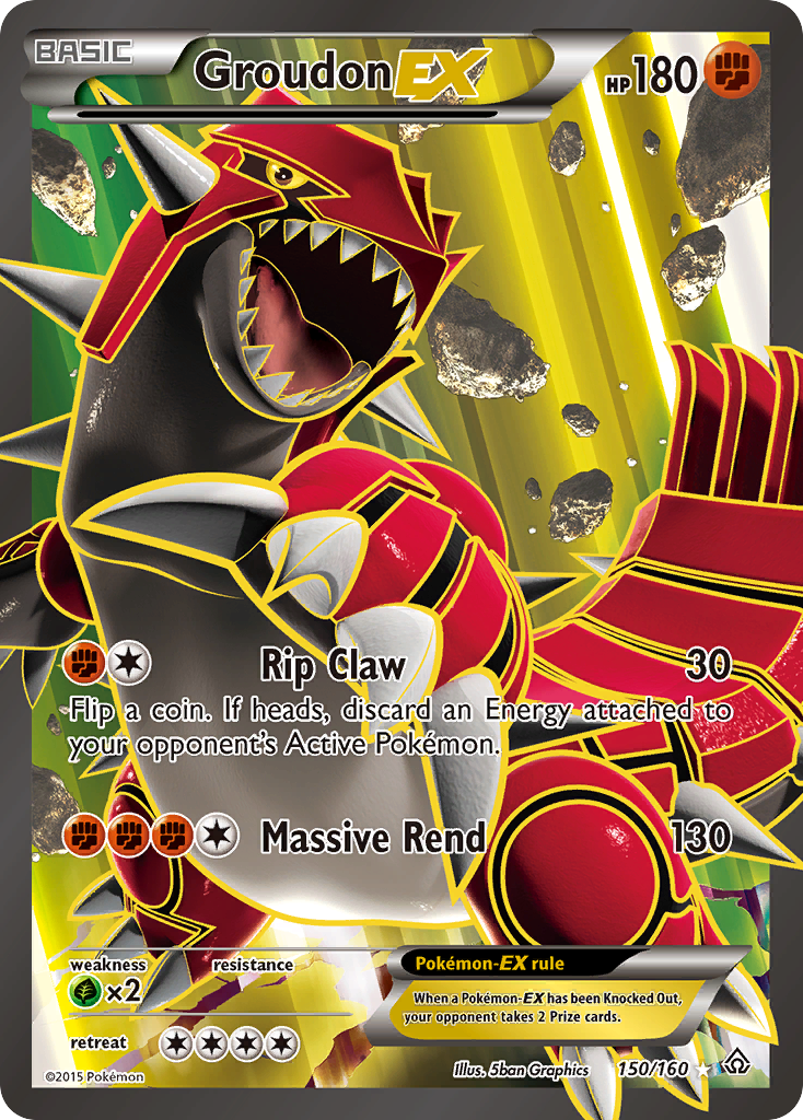 Groudon EX (150/160) [XY: Primal Clash] - Destination Retro