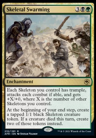 Skeletal Swarming (Promo Pack) [Dungeons & Dragons: Adventures in the Forgotten Realms Promos] - Destination Retro