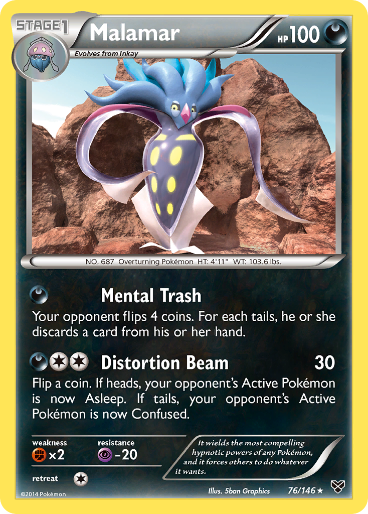 Malamar (76/146) [XY: Base Set] - Destination Retro