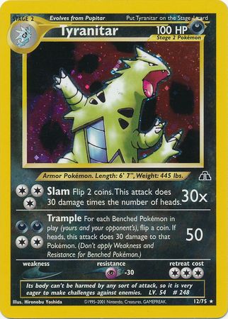 Tyranitar (12/75) [Neo Discovery Unlimited] - Destination Retro
