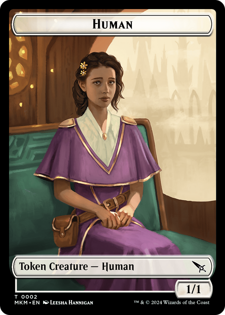 Human // Ogre Double-Sided Token [Murders at Karlov Manor Commander Tokens] - Destination Retro