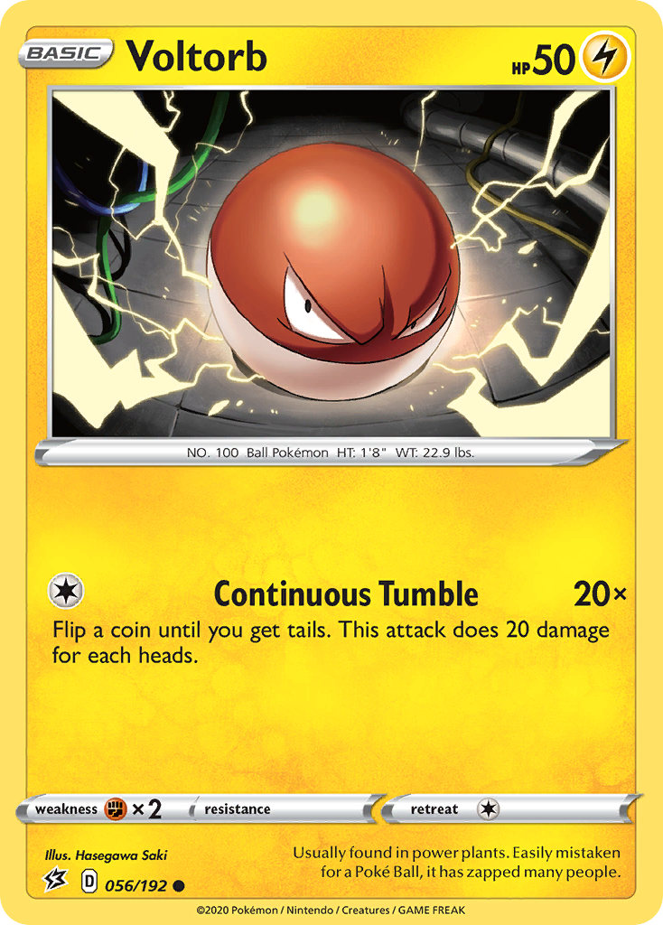 Voltorb (56/192) [Sword & Shield: Rebel Clash] - Destination Retro