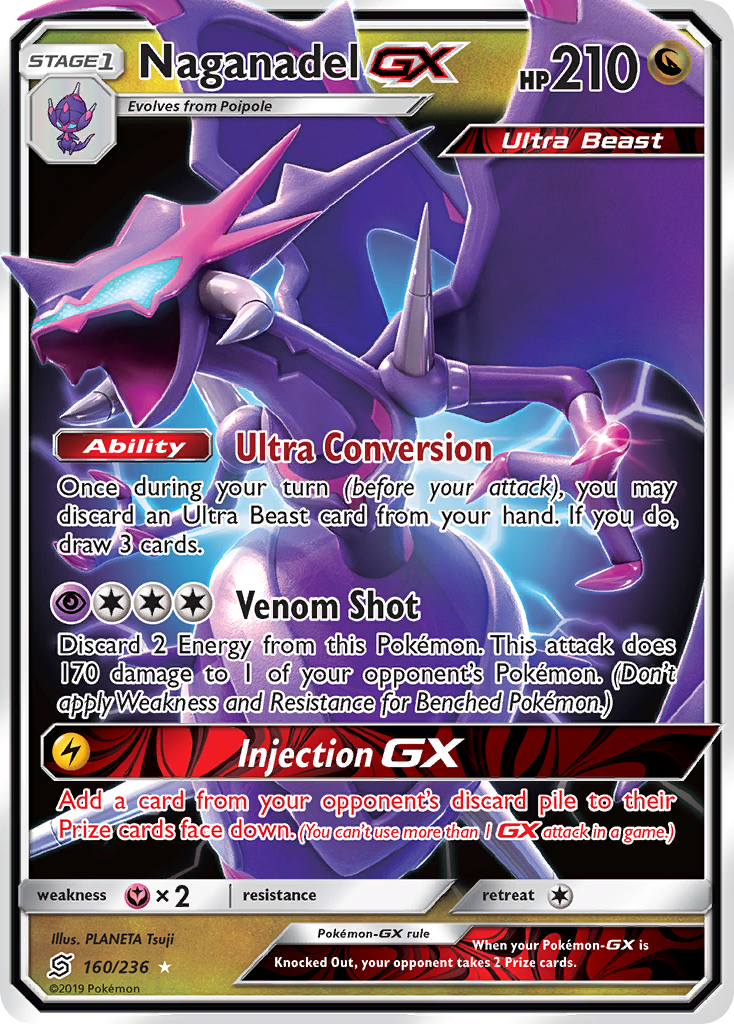 Naganadel GX (160/236) [Sun & Moon: Unified Minds] - Destination Retro