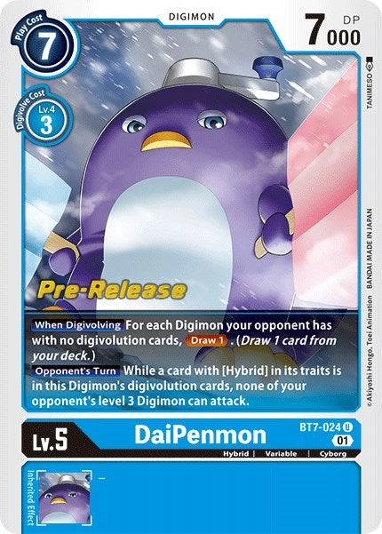 DaiPenmon [BT7-024] [Next Adventure Pre-Release Cards] - Destination Retro