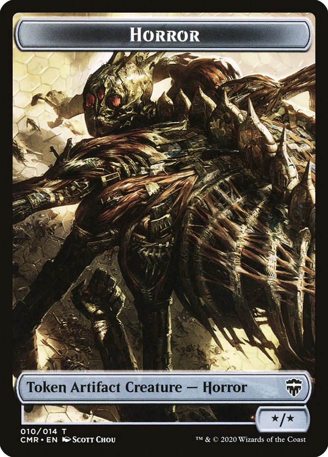 Copy (013) // Horror Token [Commander Legends Tokens] - Destination Retro