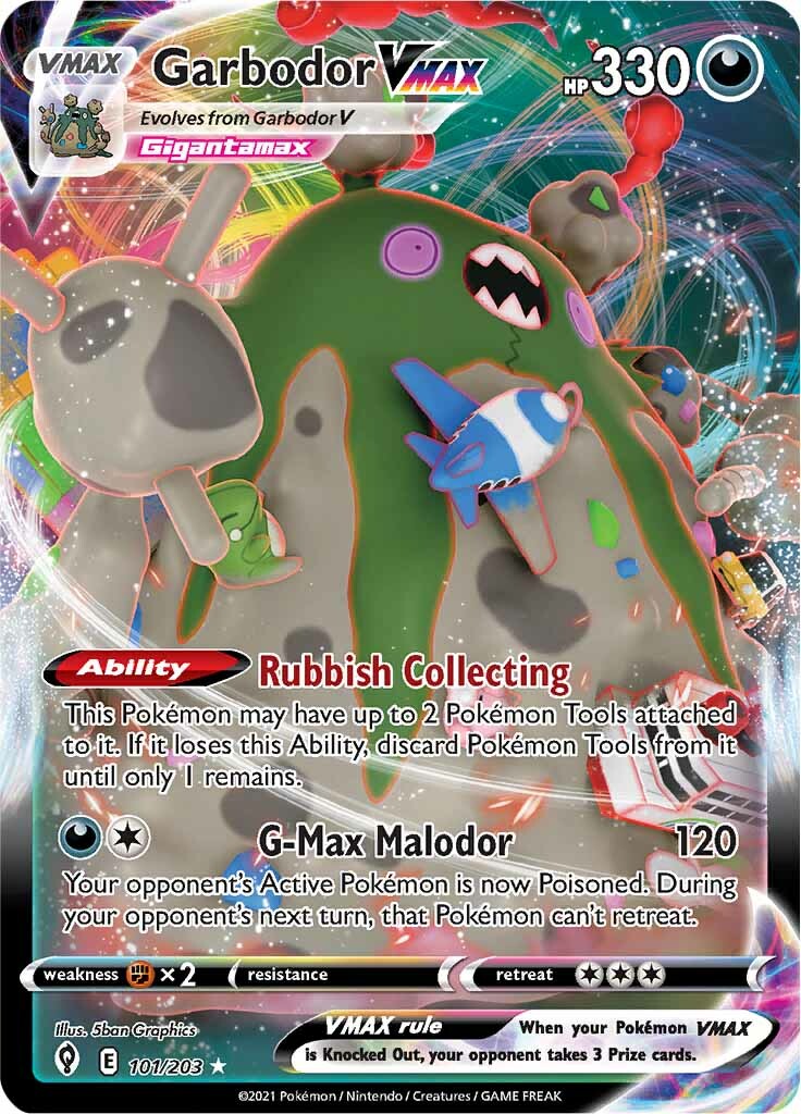 Garbodor VMAX (101/203) [Sword & Shield: Evolving Skies] - Destination Retro