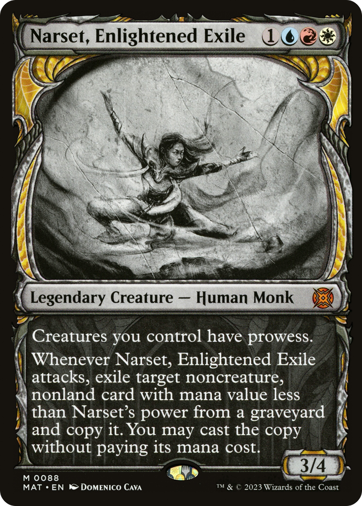 Narset, Enlightened Exile (Showcase) [March of the Machine: The Aftermath] - Destination Retro