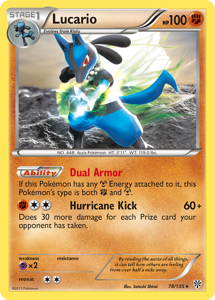 Lucario (78/135) [Black & White: Plasma Storm] - Destination Retro