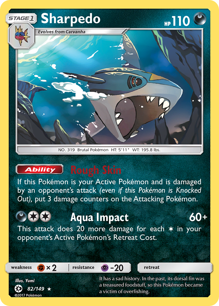 Sharpedo (82/149) [Sun & Moon: Base Set] - Destination Retro