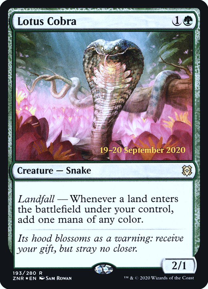 Lotus Cobra  [Zendikar Rising Prerelease Promos] - Destination Retro