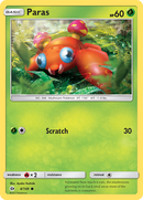 Paras (4/149) [Sun & Moon: Base Set] - Destination Retro