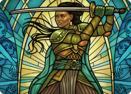 Shanna, Purifying Blade Art Card 2 [Dominaria United Art Series] - Destination Retro