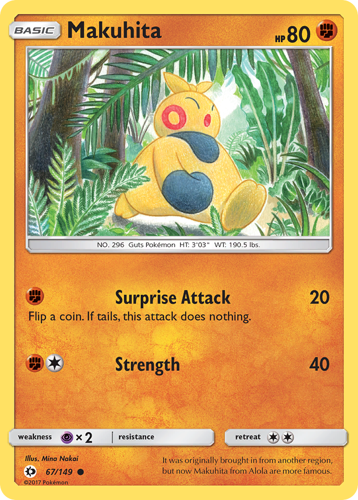 Makuhita (67/149) [Sun & Moon: Base Set] - Destination Retro