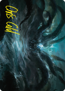 The Watcher in the Water Art Card (Gold-Stamped Signature) [The Lord of the Rings: Tales of Middle-earth Art Series] - Destination Retro