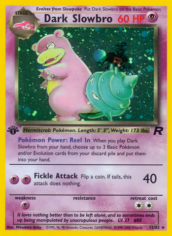 Dark Slowbro (12/82) [Team Rocket 1st Edition] - Destination Retro