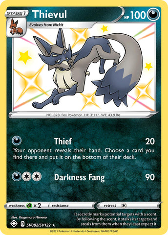 Thievul (SV082/SV122) [Sword & Shield: Shining Fates] - Destination Retro