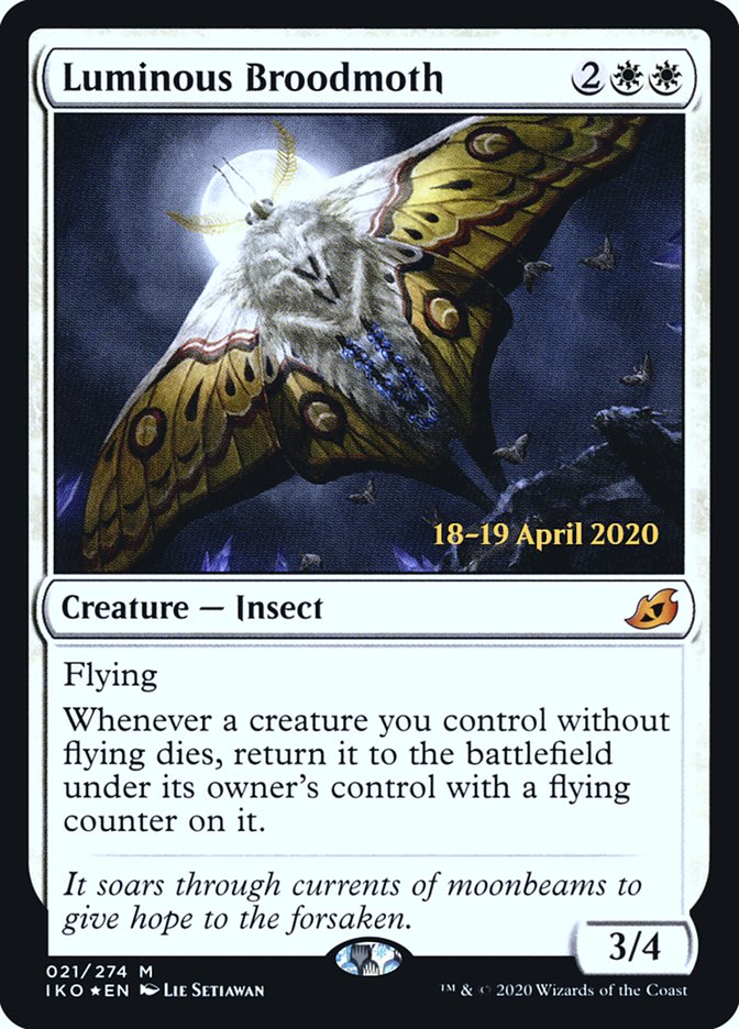 Luminous Broodmoth  [Ikoria: Lair of Behemoths Prerelease Promos] - Destination Retro