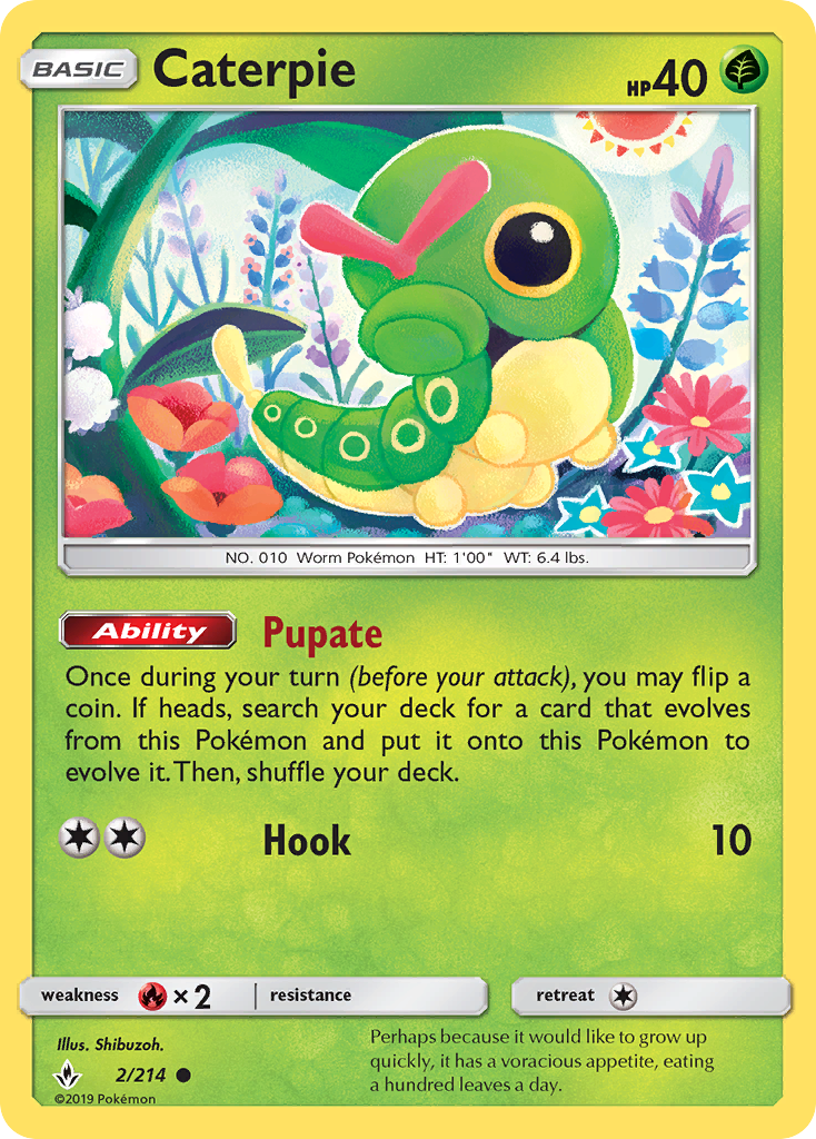 Caterpie (2/214) [Sun & Moon: Unbroken Bonds] - Destination Retro