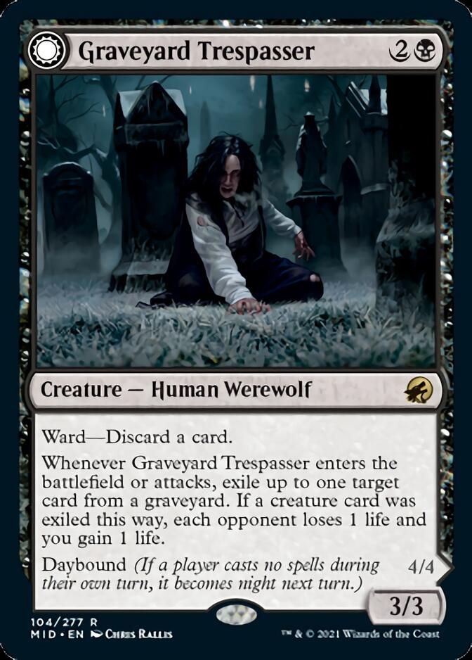 Graveyard Trespasser // Graveyard Glutton [Innistrad: Midnight Hunt] - Destination Retro