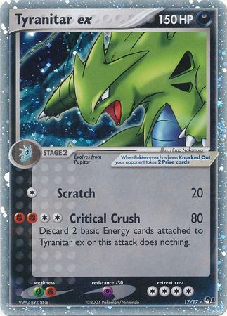 Tyranitar ex (17/17) (Holo) [POP Series 1] - Destination Retro