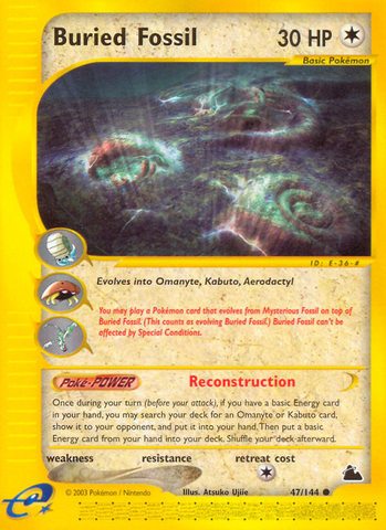 Buried Fossil (47/144) [Skyridge] - Destination Retro