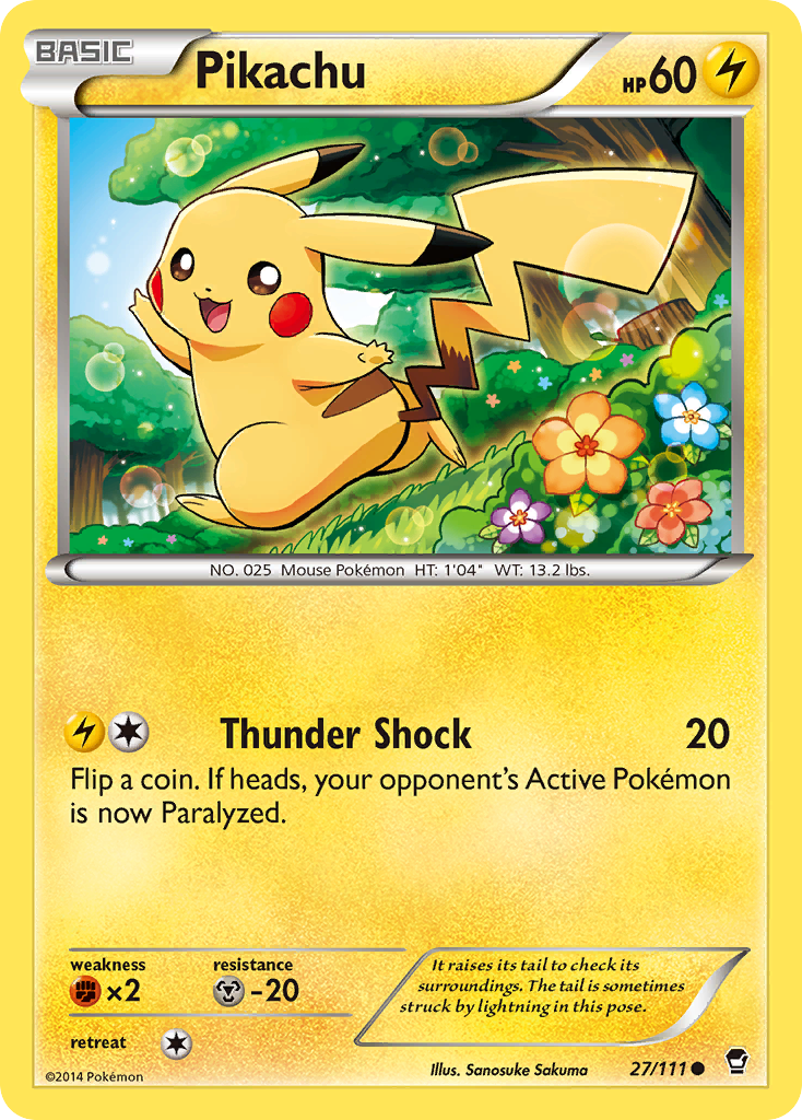 Pikachu (27/111) [XY: Furious Fists] - Destination Retro