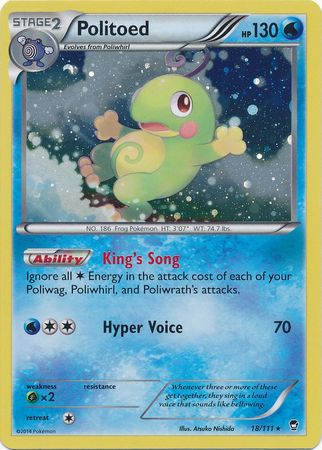 Politoed (18/111) (Cosmos Holo) [XY: Furious Fists] - Destination Retro